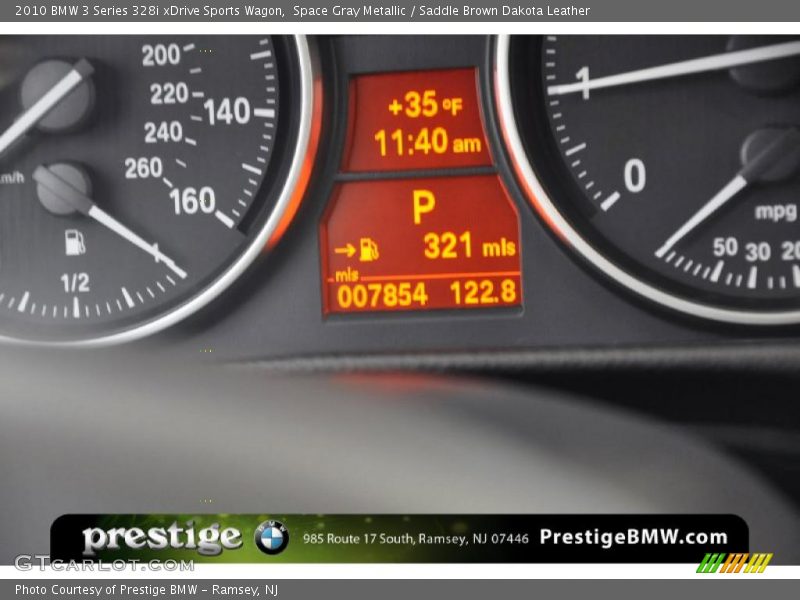 Space Gray Metallic / Saddle Brown Dakota Leather 2010 BMW 3 Series 328i xDrive Sports Wagon