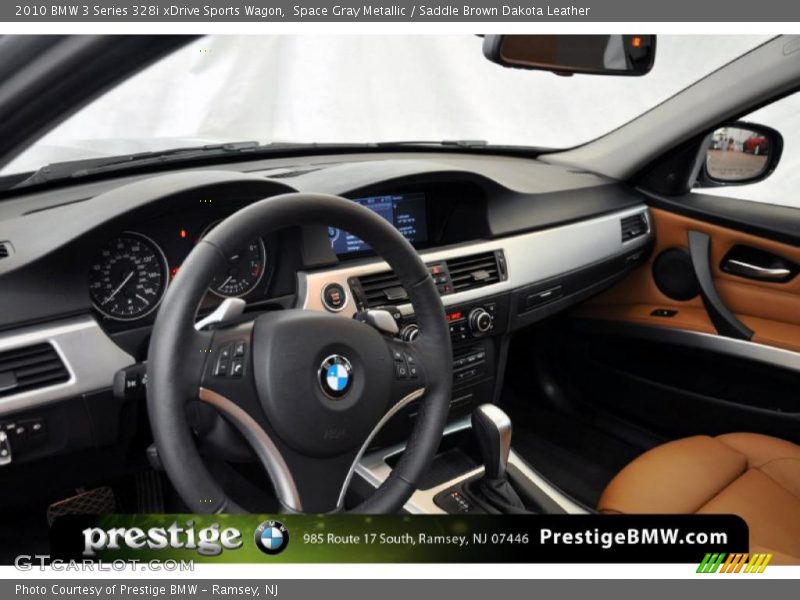 Space Gray Metallic / Saddle Brown Dakota Leather 2010 BMW 3 Series 328i xDrive Sports Wagon