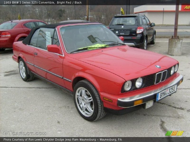 Front 3/4 View of 1989 3 Series 325i Convertible