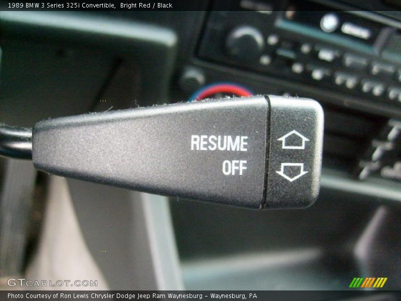 Controls of 1989 3 Series 325i Convertible