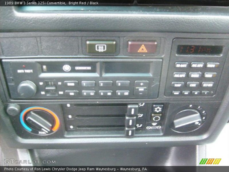 Controls of 1989 3 Series 325i Convertible