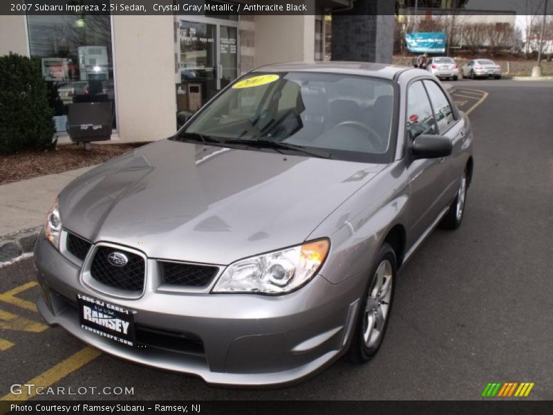 Crystal Gray Metallic / Anthracite Black 2007 Subaru Impreza 2.5i Sedan
