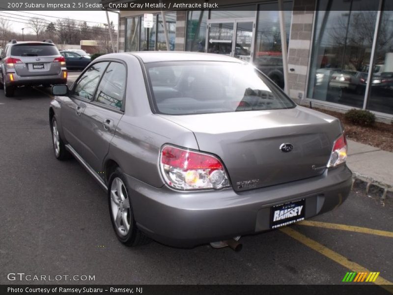 Crystal Gray Metallic / Anthracite Black 2007 Subaru Impreza 2.5i Sedan