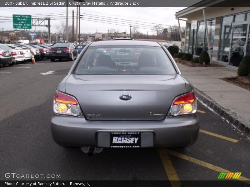 Crystal Gray Metallic / Anthracite Black 2007 Subaru Impreza 2.5i Sedan