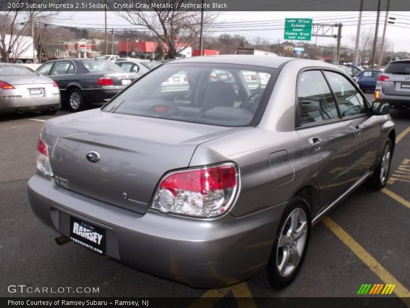 Crystal Gray Metallic / Anthracite Black 2007 Subaru Impreza 2.5i Sedan