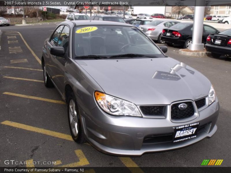 Crystal Gray Metallic / Anthracite Black 2007 Subaru Impreza 2.5i Sedan