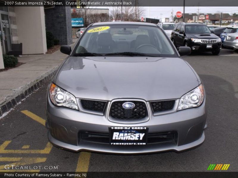 Crystal Gray Metallic / Anthracite Black 2007 Subaru Impreza 2.5i Sedan