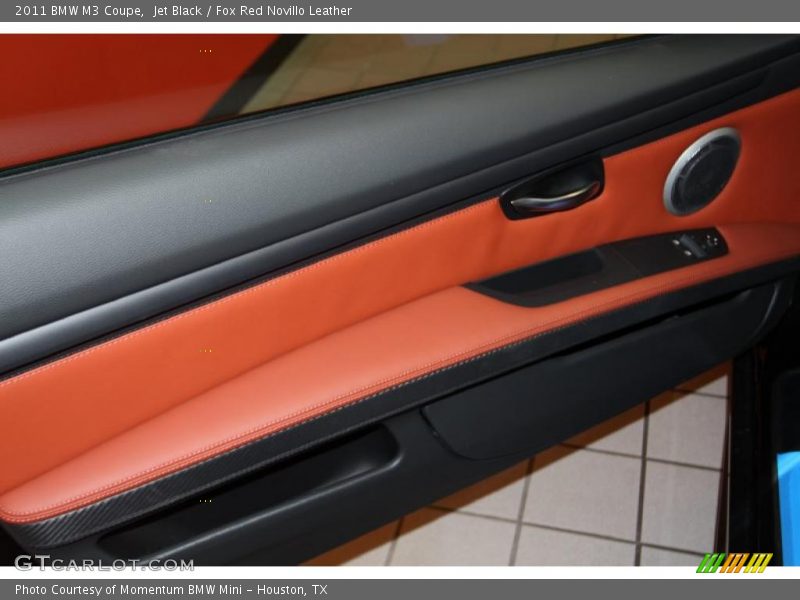 Jet Black / Fox Red Novillo Leather 2011 BMW M3 Coupe