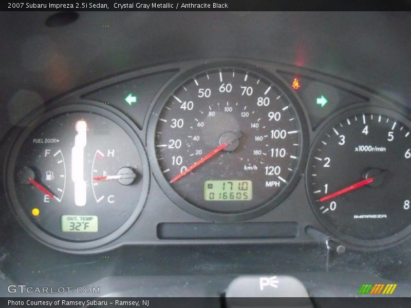 Crystal Gray Metallic / Anthracite Black 2007 Subaru Impreza 2.5i Sedan