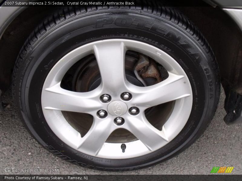 Crystal Gray Metallic / Anthracite Black 2007 Subaru Impreza 2.5i Sedan