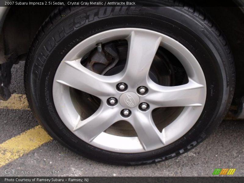 Crystal Gray Metallic / Anthracite Black 2007 Subaru Impreza 2.5i Sedan