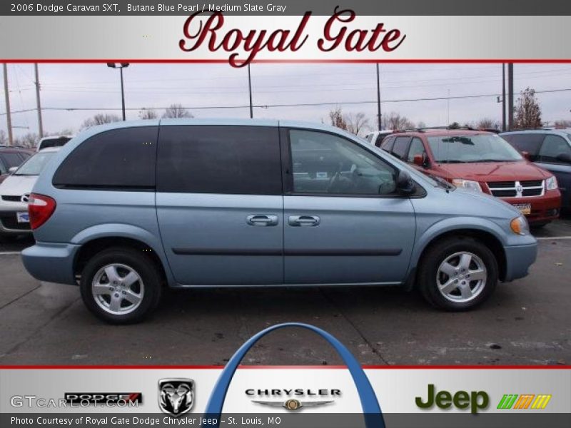 Butane Blue Pearl / Medium Slate Gray 2006 Dodge Caravan SXT