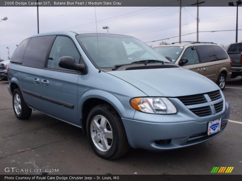 Butane Blue Pearl / Medium Slate Gray 2006 Dodge Caravan SXT