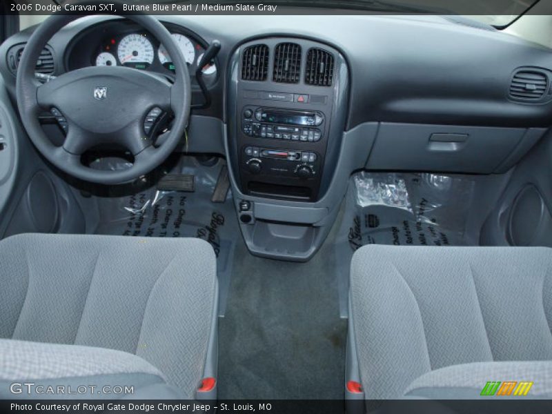 Butane Blue Pearl / Medium Slate Gray 2006 Dodge Caravan SXT