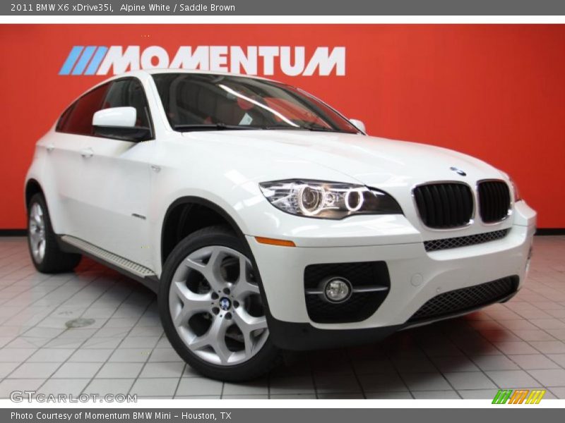 Alpine White / Saddle Brown 2011 BMW X6 xDrive35i