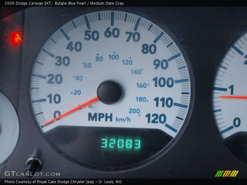 Butane Blue Pearl / Medium Slate Gray 2006 Dodge Caravan SXT
