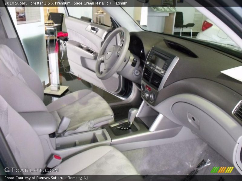 Sage Green Metallic / Platinum 2010 Subaru Forester 2.5 X Premium