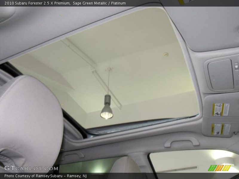 Sage Green Metallic / Platinum 2010 Subaru Forester 2.5 X Premium