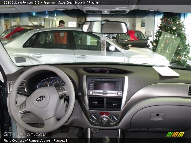Sage Green Metallic / Platinum 2010 Subaru Forester 2.5 X Premium