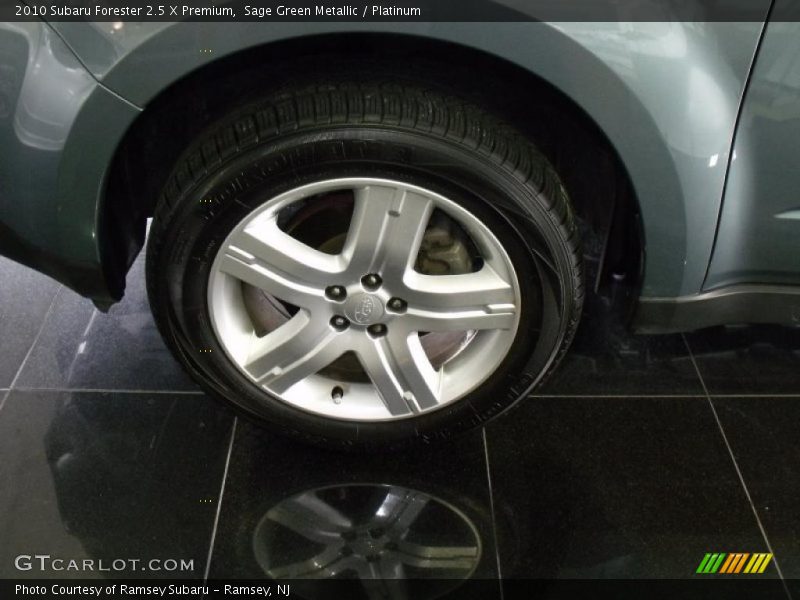 Sage Green Metallic / Platinum 2010 Subaru Forester 2.5 X Premium