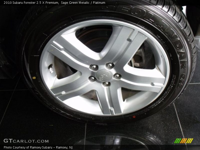 Sage Green Metallic / Platinum 2010 Subaru Forester 2.5 X Premium