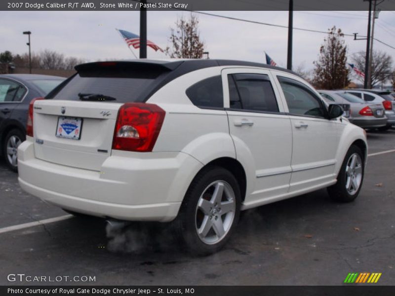 Stone White / Pastel Slate Gray 2007 Dodge Caliber R/T AWD