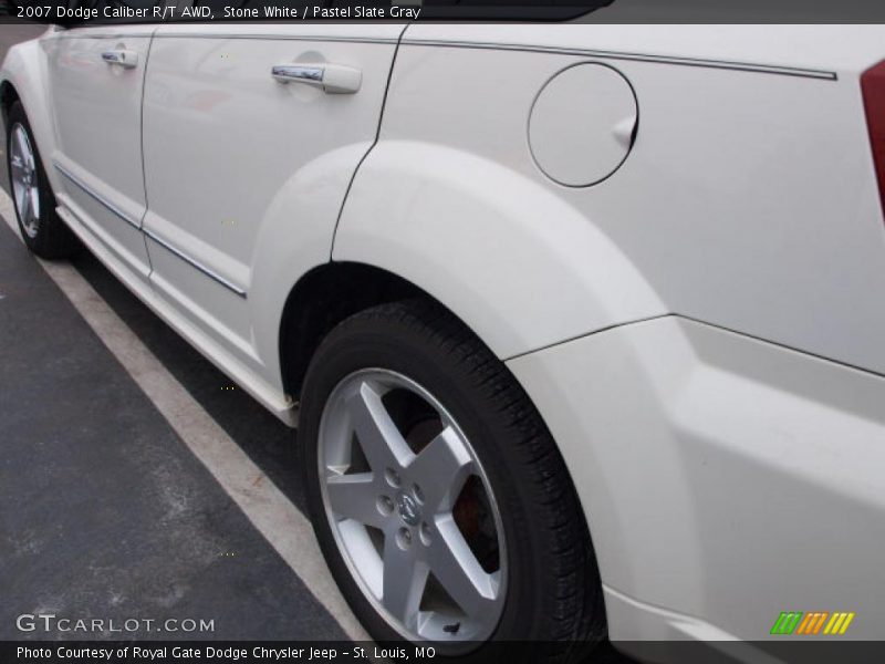 Stone White / Pastel Slate Gray 2007 Dodge Caliber R/T AWD