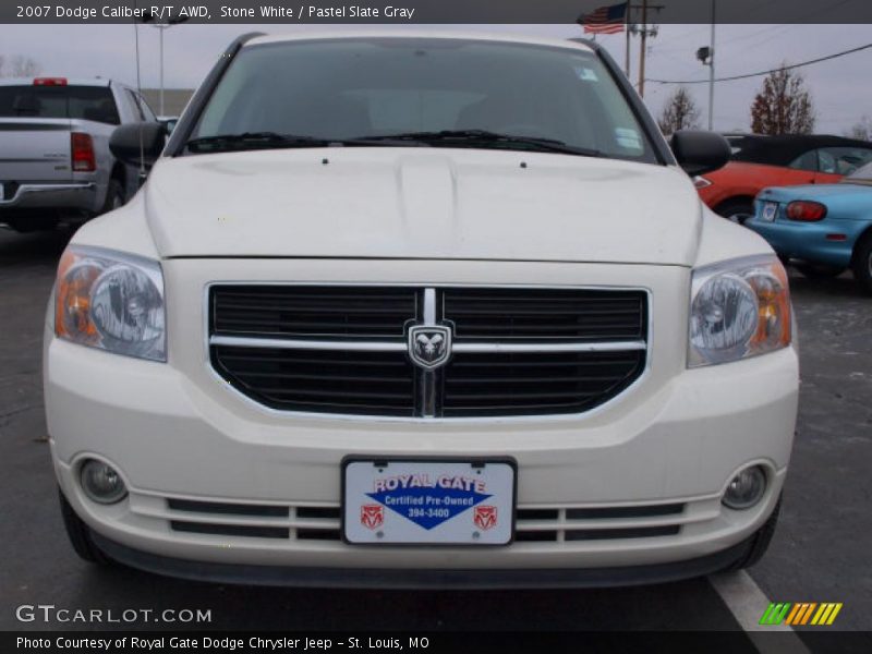 Stone White / Pastel Slate Gray 2007 Dodge Caliber R/T AWD