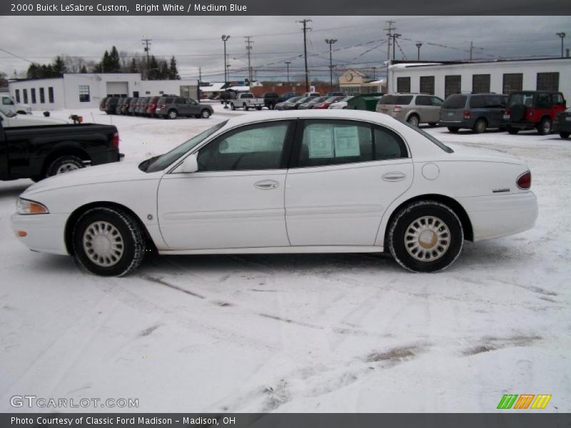 Bright White / Medium Blue 2000 Buick LeSabre Custom