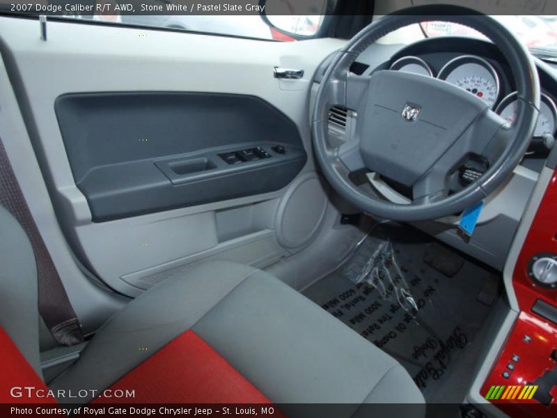 Stone White / Pastel Slate Gray 2007 Dodge Caliber R/T AWD