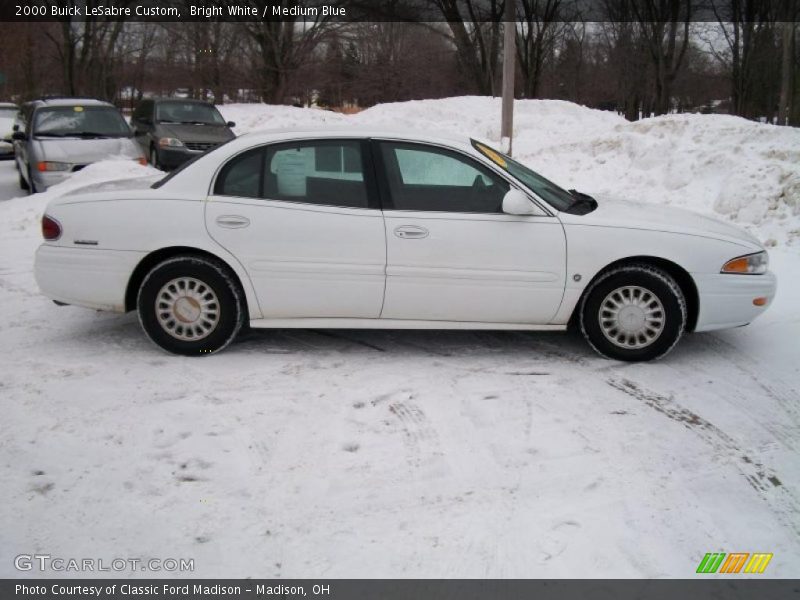 Bright White / Medium Blue 2000 Buick LeSabre Custom