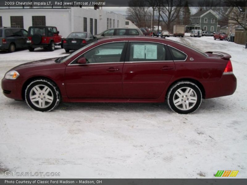Red Jewel Tintcoat / Neutral 2009 Chevrolet Impala LT