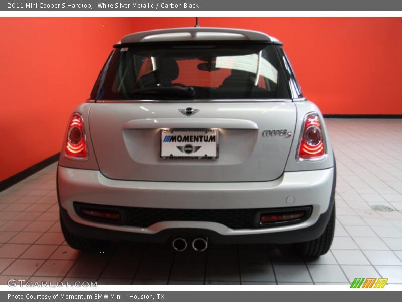 White Silver Metallic / Carbon Black 2011 Mini Cooper S Hardtop