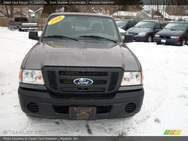 Dark Shadow Grey Metallic / Medium Dark Flint 2008 Ford Ranger XL SuperCab