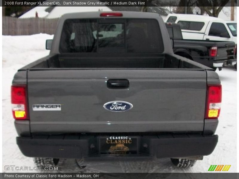 Dark Shadow Grey Metallic / Medium Dark Flint 2008 Ford Ranger XL SuperCab