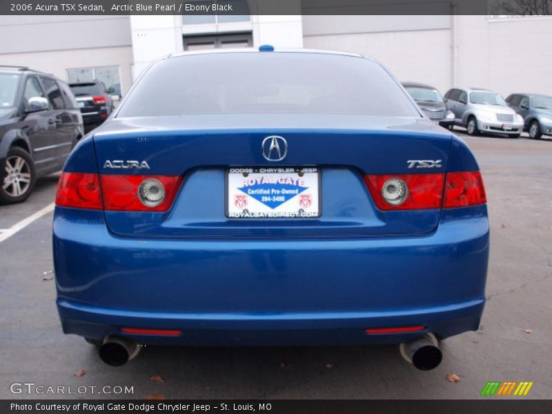 Arctic Blue Pearl / Ebony Black 2006 Acura TSX Sedan