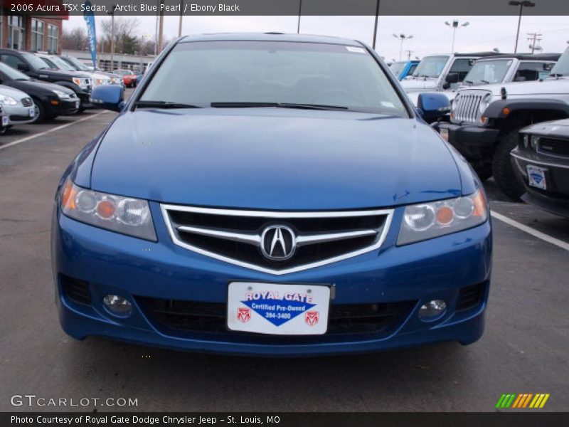Arctic Blue Pearl / Ebony Black 2006 Acura TSX Sedan