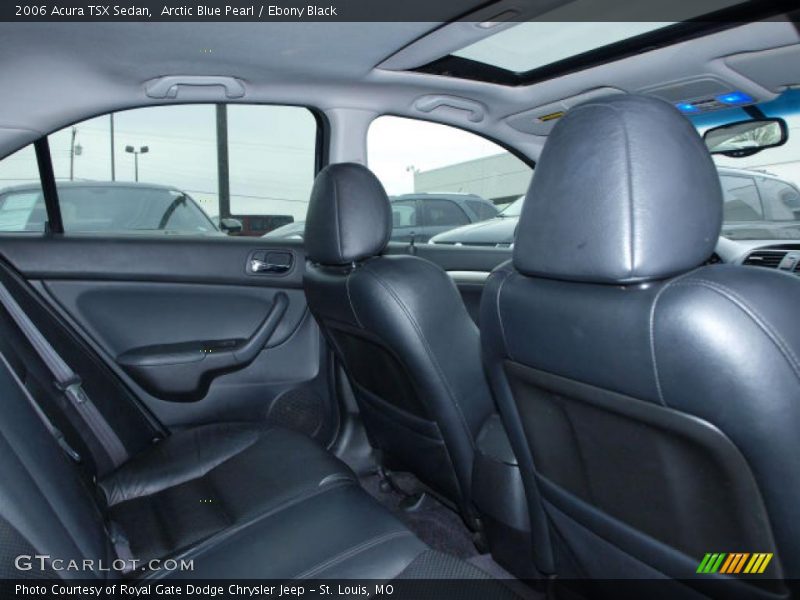 Arctic Blue Pearl / Ebony Black 2006 Acura TSX Sedan