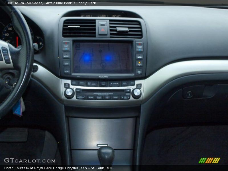 Arctic Blue Pearl / Ebony Black 2006 Acura TSX Sedan