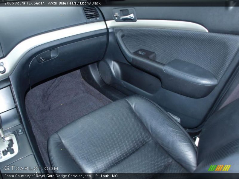 Arctic Blue Pearl / Ebony Black 2006 Acura TSX Sedan