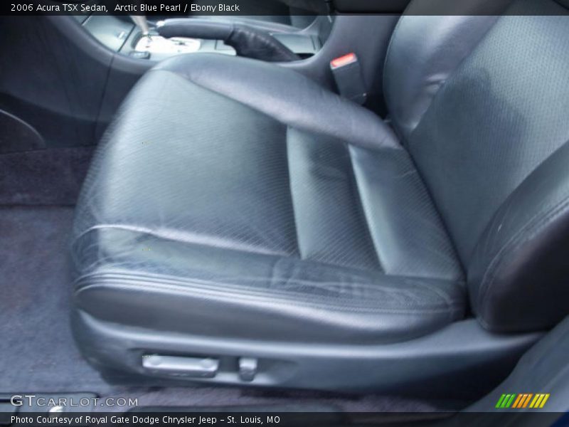Arctic Blue Pearl / Ebony Black 2006 Acura TSX Sedan