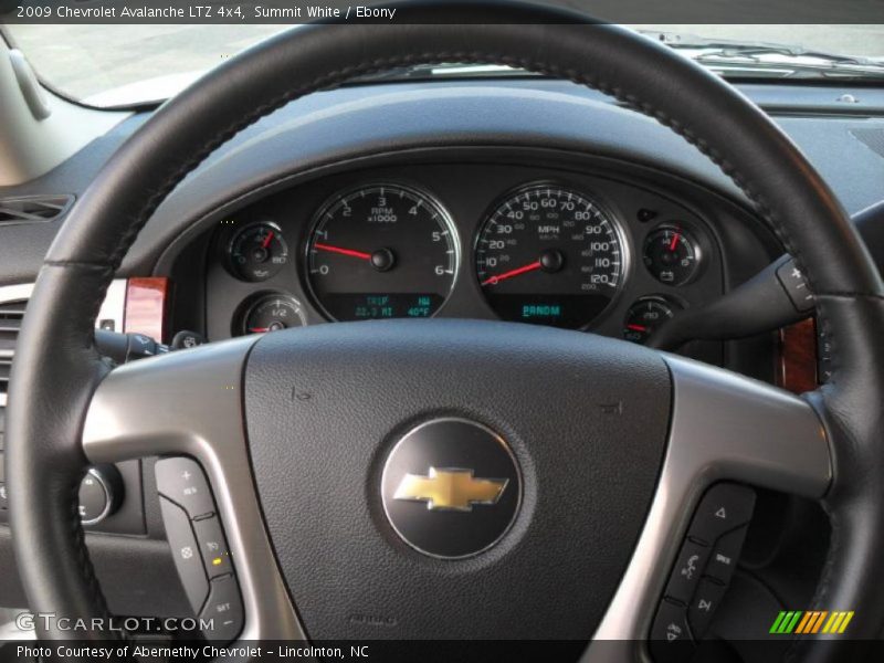 Summit White / Ebony 2009 Chevrolet Avalanche LTZ 4x4