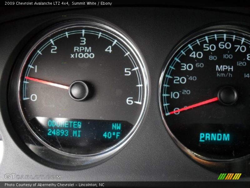 Summit White / Ebony 2009 Chevrolet Avalanche LTZ 4x4