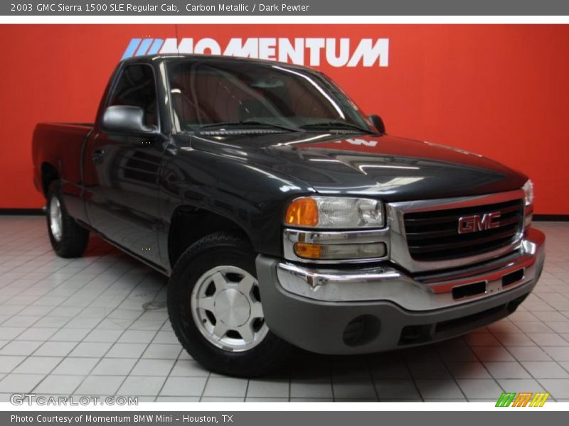 Carbon Metallic / Dark Pewter 2003 GMC Sierra 1500 SLE Regular Cab
