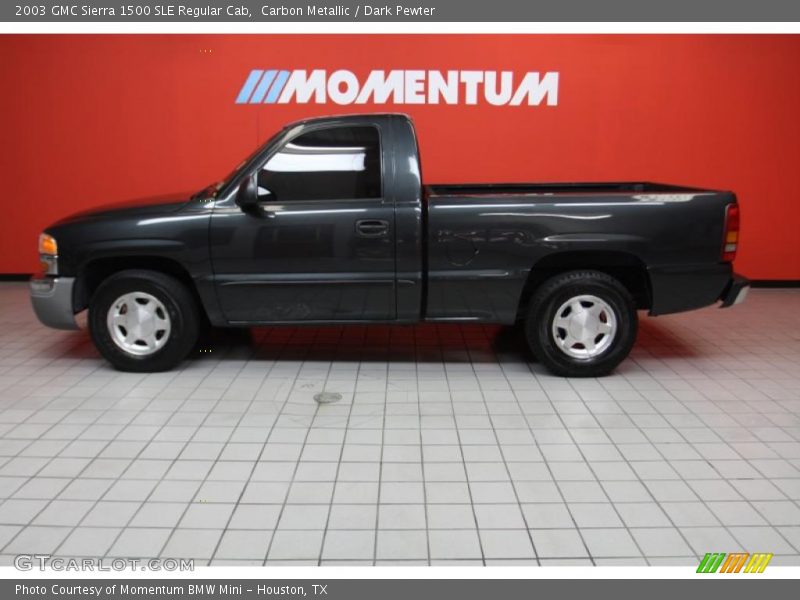 Carbon Metallic / Dark Pewter 2003 GMC Sierra 1500 SLE Regular Cab