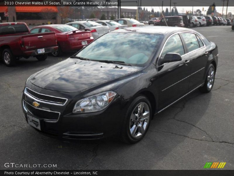 Black Granite Metallic / Titanium 2010 Chevrolet Malibu LT Sedan