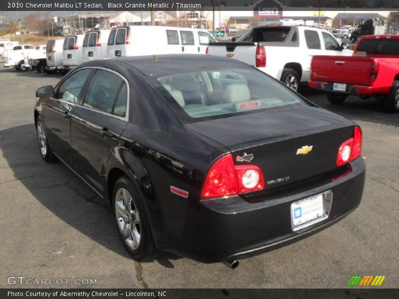 Black Granite Metallic / Titanium 2010 Chevrolet Malibu LT Sedan