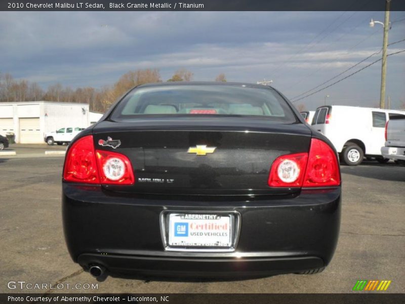 Black Granite Metallic / Titanium 2010 Chevrolet Malibu LT Sedan