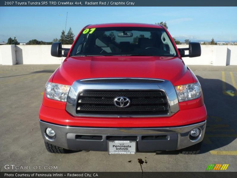 Radiant Red / Graphite Gray 2007 Toyota Tundra SR5 TRD CrewMax 4x4
