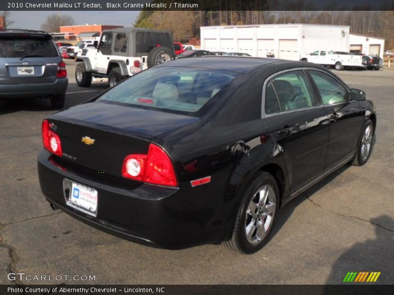 Black Granite Metallic / Titanium 2010 Chevrolet Malibu LT Sedan